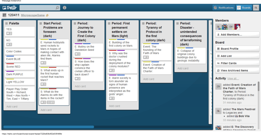 The start of the history