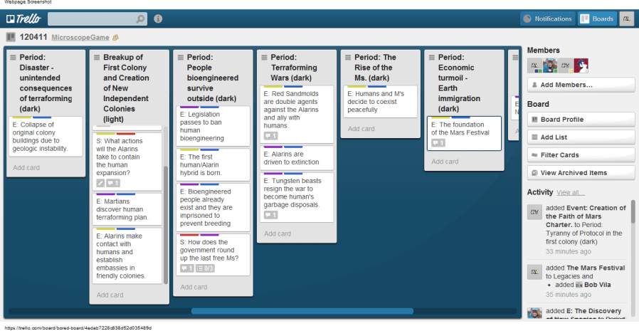 The middle of the history