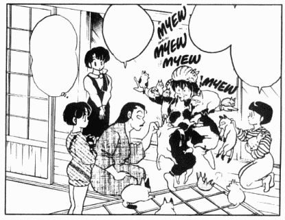 Ranma Wearing Cats