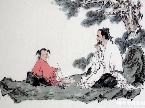 But which is the secret Buddha, and which is being led toward enlightenment